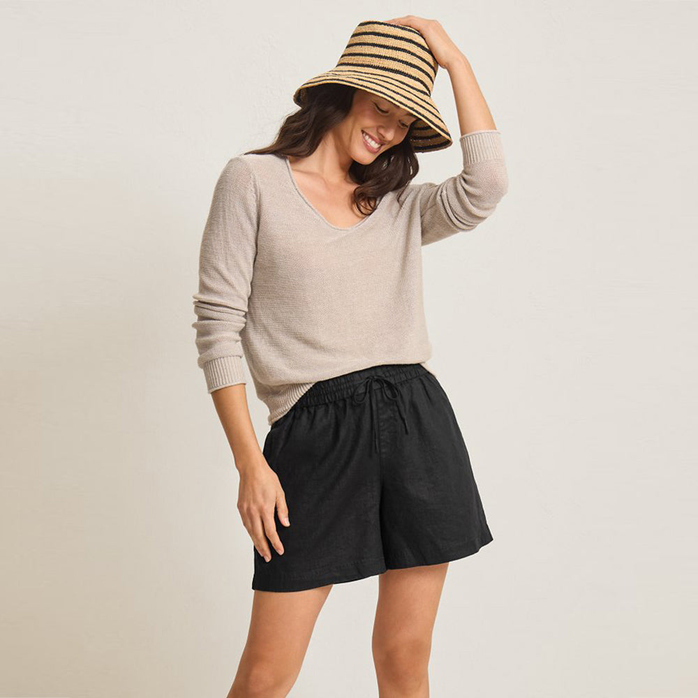 Two Palms High-Rise Linen Easy Shorts - Women