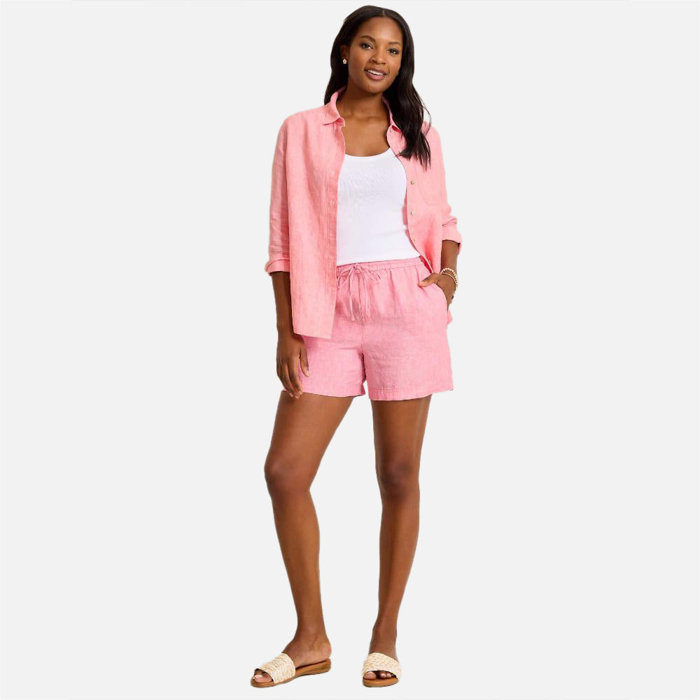Two Palms High-Rise Linen Easy Shorts - Women