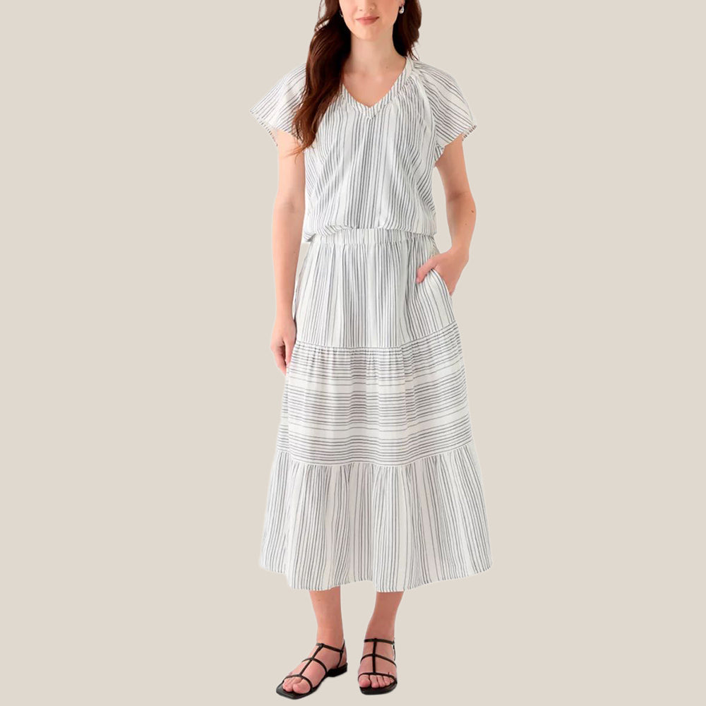 Island Gauze Luminous Tide Midi Skirt - Women