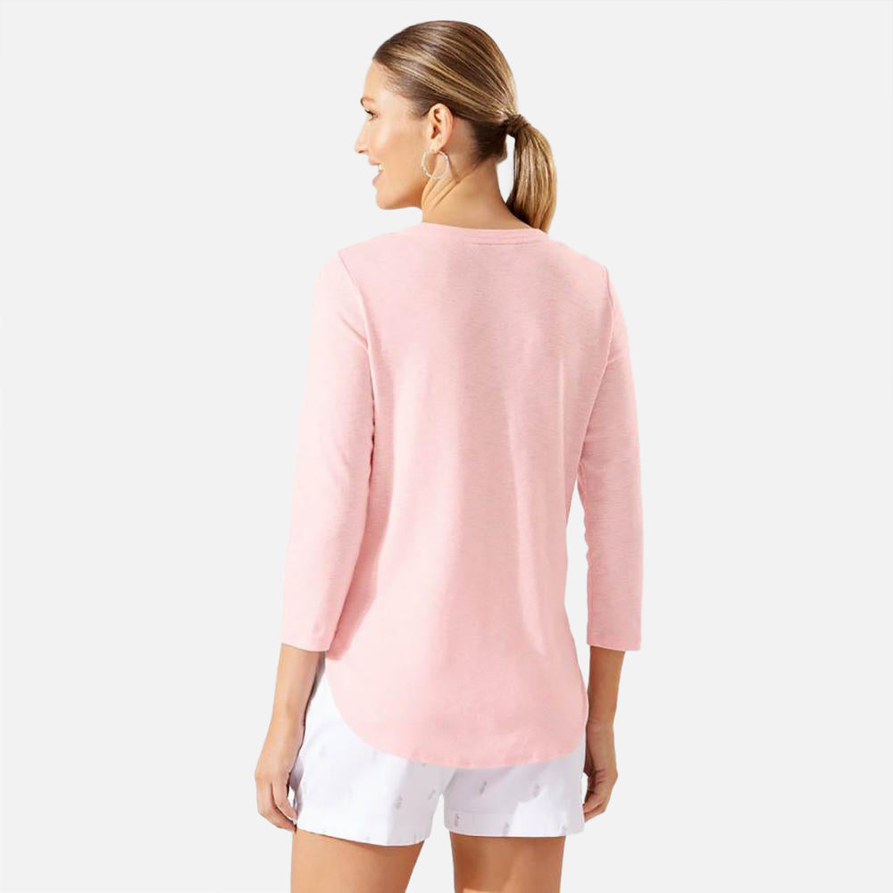 Ashby Isles Rib 3/4 Sleeve T-Shirt - Women
