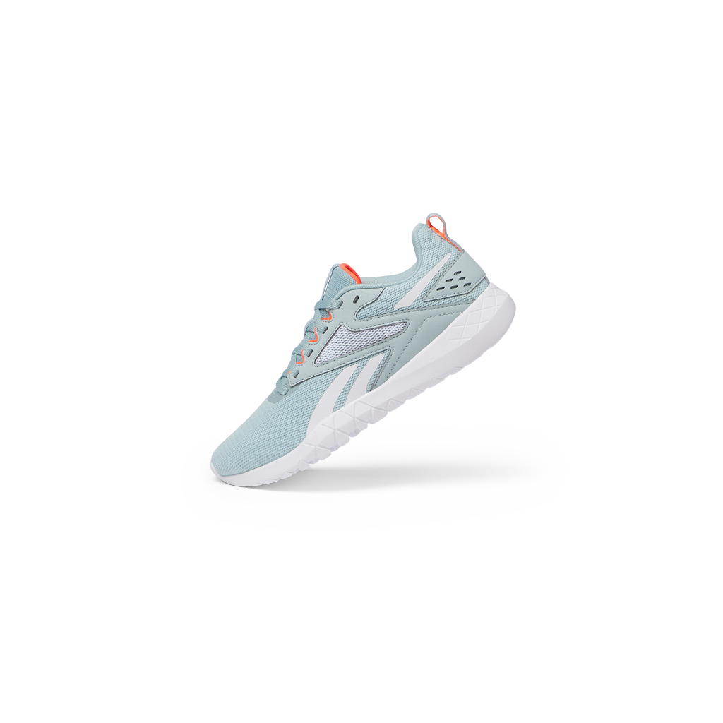 

Reebok Flexagon Energy 4 Women'S Training Shoes In Seaside Grey/Ftwr White/Orange Flare