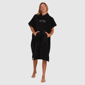 Billabong Wetsuit Hooded Towel In Black