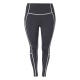 Reebok Lux High-Waisted Colorblock Tights (Plus Size) In Black