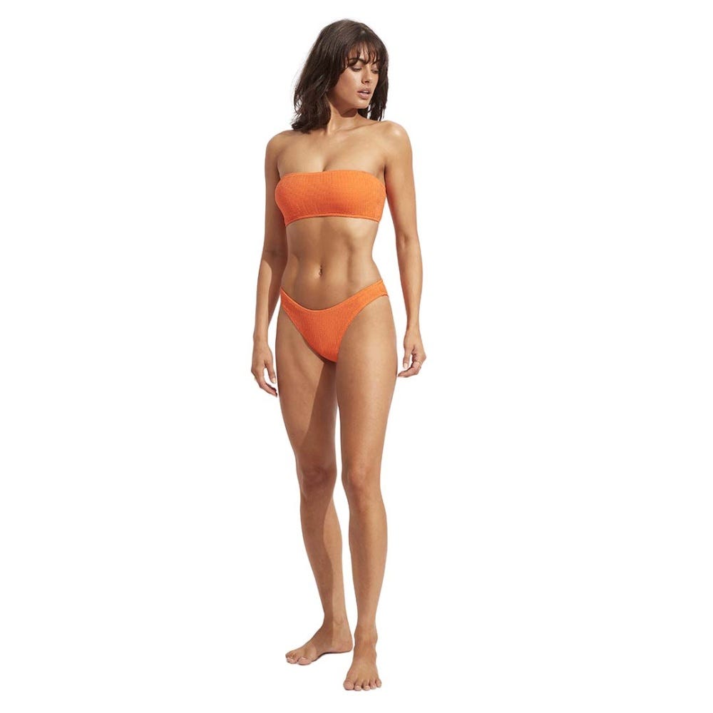 Seafolly Sea Dive Tube Top in Spicy Orange