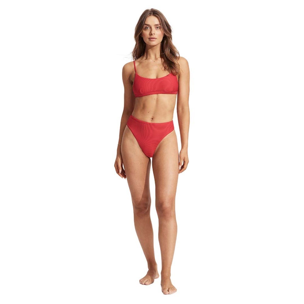 Seafolly Essentials Bralette Bikini Top in Chilli