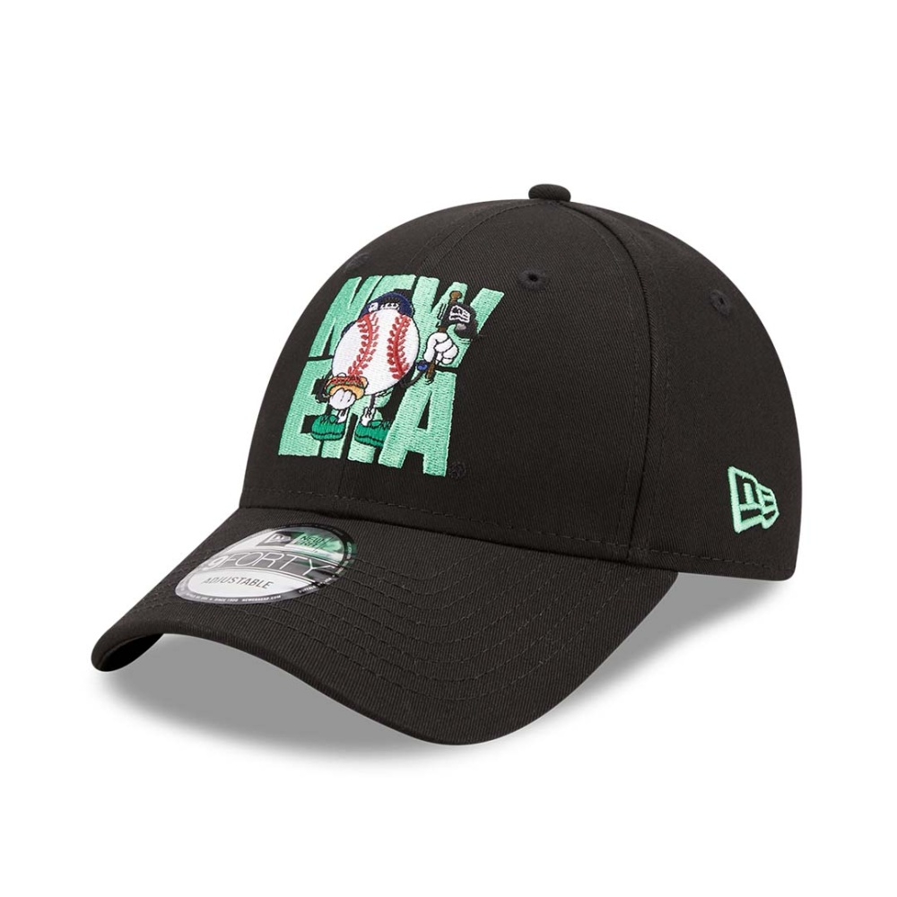 New Era Camp Patch Black 9FORTY Cap