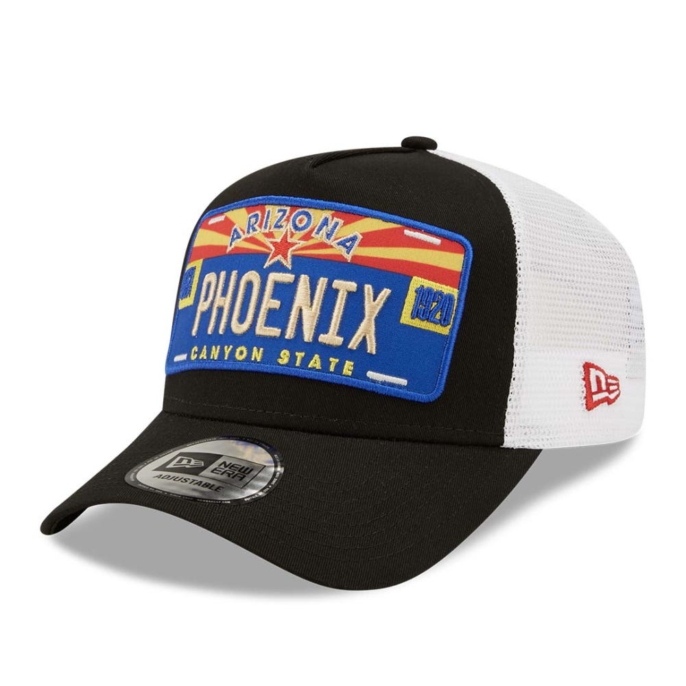 New Era License Plate Black 9FORTY A-Frame Trucker Cap