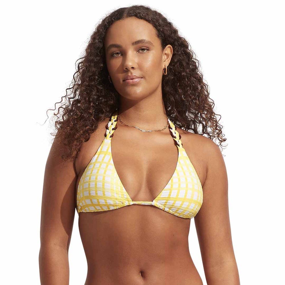 Amalfi Check Slide Tri Halter - Women