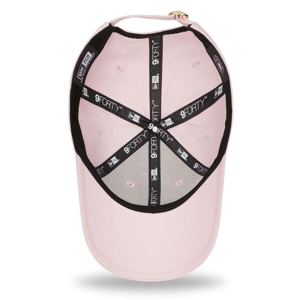 New Era New York Yankees Metallic Logo Womens Pink 9FORTY Cap