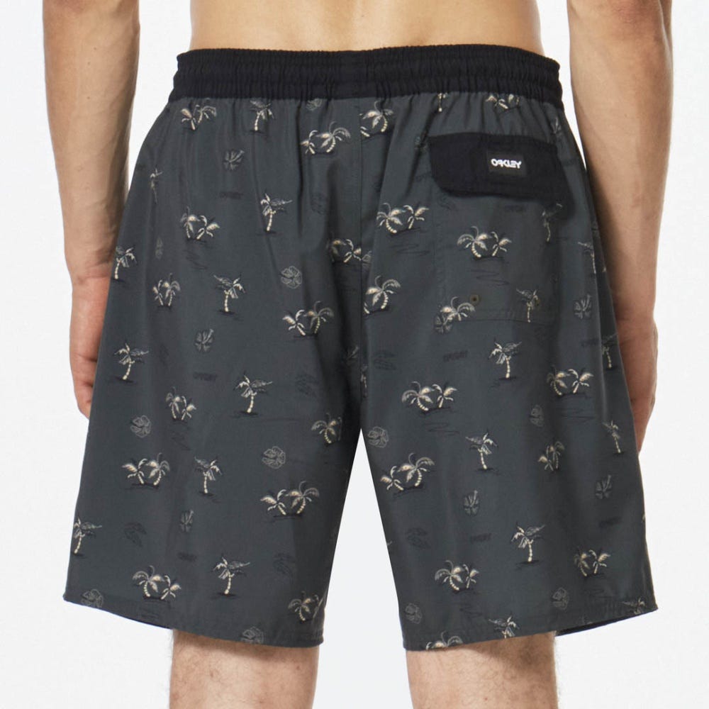 Oakley Tropics B1B RC 18" Beach Short in Green Tropical Palms
