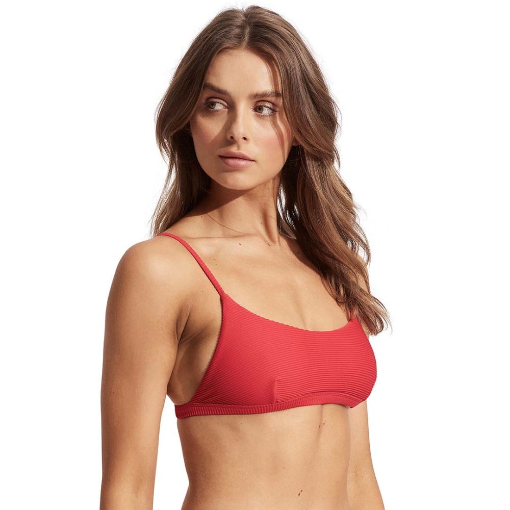Seafolly Essentials Bralette Bikini Top in Chilli