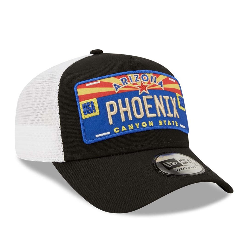 New Era License Plate Black 9FORTY A-Frame Trucker Cap