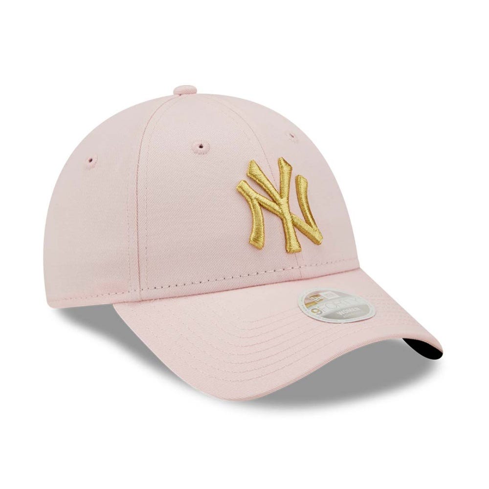 New Era New York Yankees Metallic Logo Womens Pink 9FORTY Cap