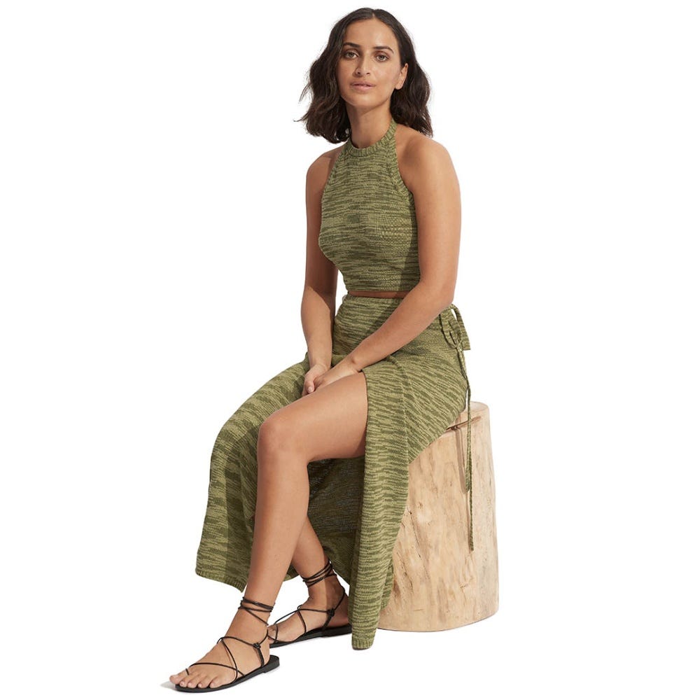 Seafolly Knitwear Daybreak Knit Top in Olive