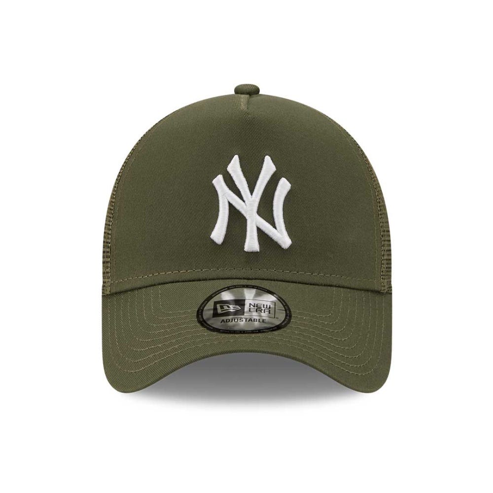 New Era New York Yankees Tonal Mesh Khaki 9FORTY A-Frame Trucker Cap