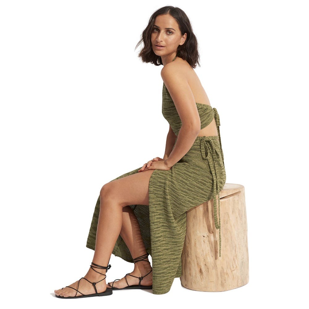Seafolly Knitwear Daybreak Knit Top in Olive