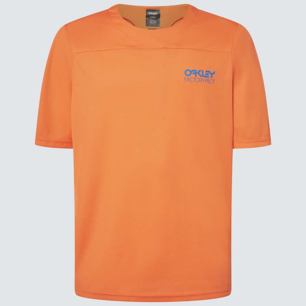 Oakley Factory Pilot Lite MTB Jersey T-Shirt in Scarlet Ibis