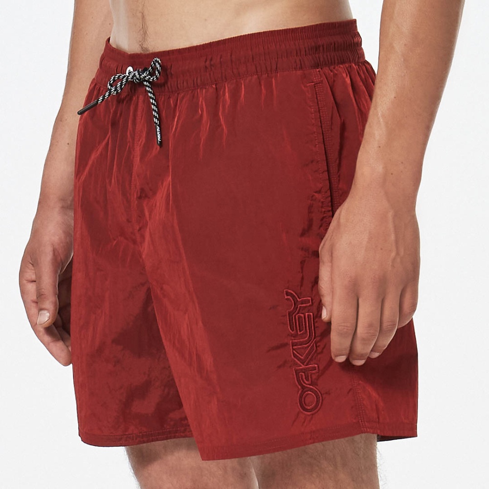 Oakley All Day B1B 16" Beach Short in Red Line