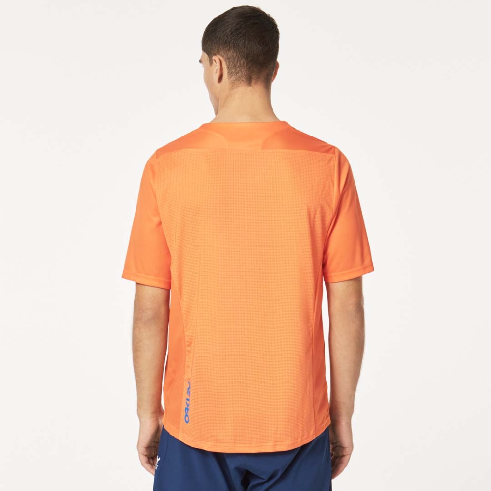 Oakley Factory Pilot Lite MTB Jersey T-Shirt in Scarlet Ibis