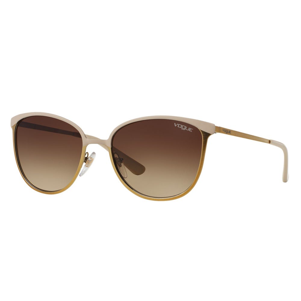 Vogue VO4002S 996S13 Sunglasses in Beige frame, Brown Gradient lenses