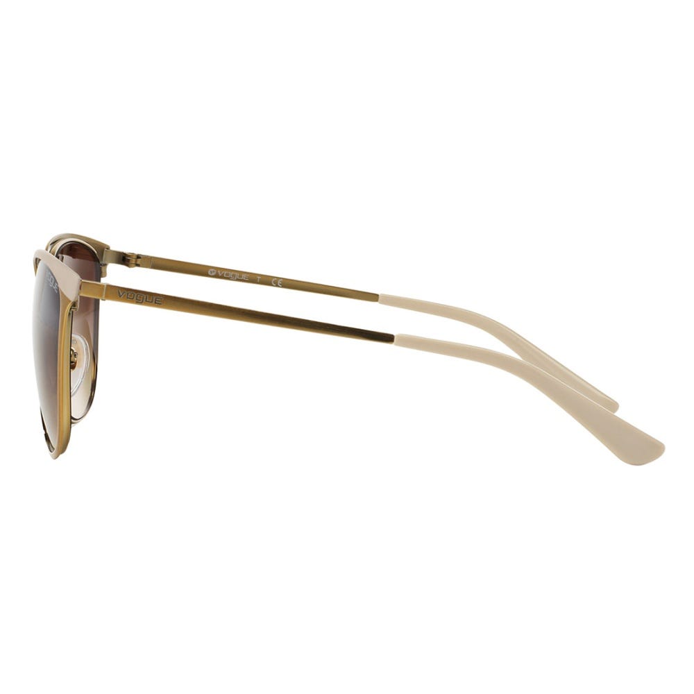 Vogue VO4002S 996S13 Sunglasses in Beige frame, Brown Gradient lenses