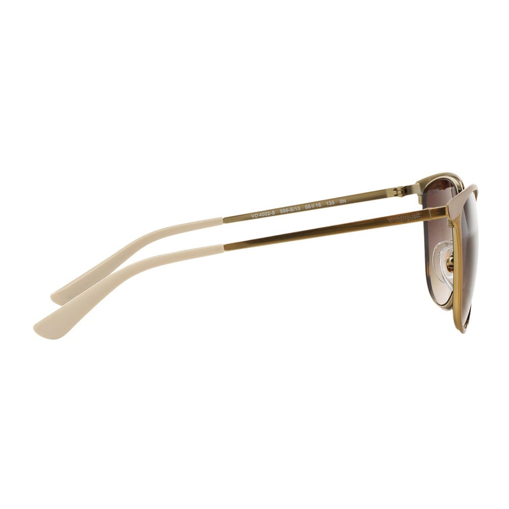 Vogue VO4002S 996S13 Sunglasses in Beige frame, Brown Gradient lenses