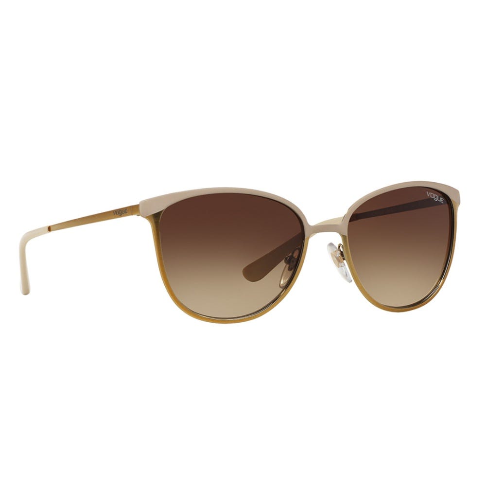 Vogue VO4002S 996S13 Sunglasses in Beige frame, Brown Gradient lenses