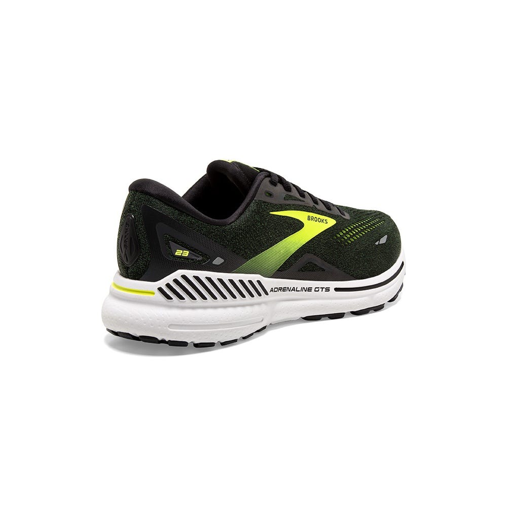 Brooks Adrenaline GTS 23 Shoes In Black/Nightlife/Ebony