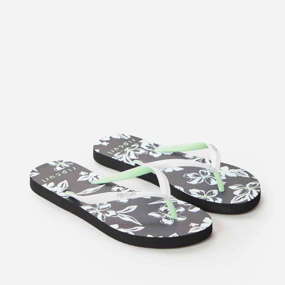 Rip Curl Tiki Tide Flip Flops for Women in Black