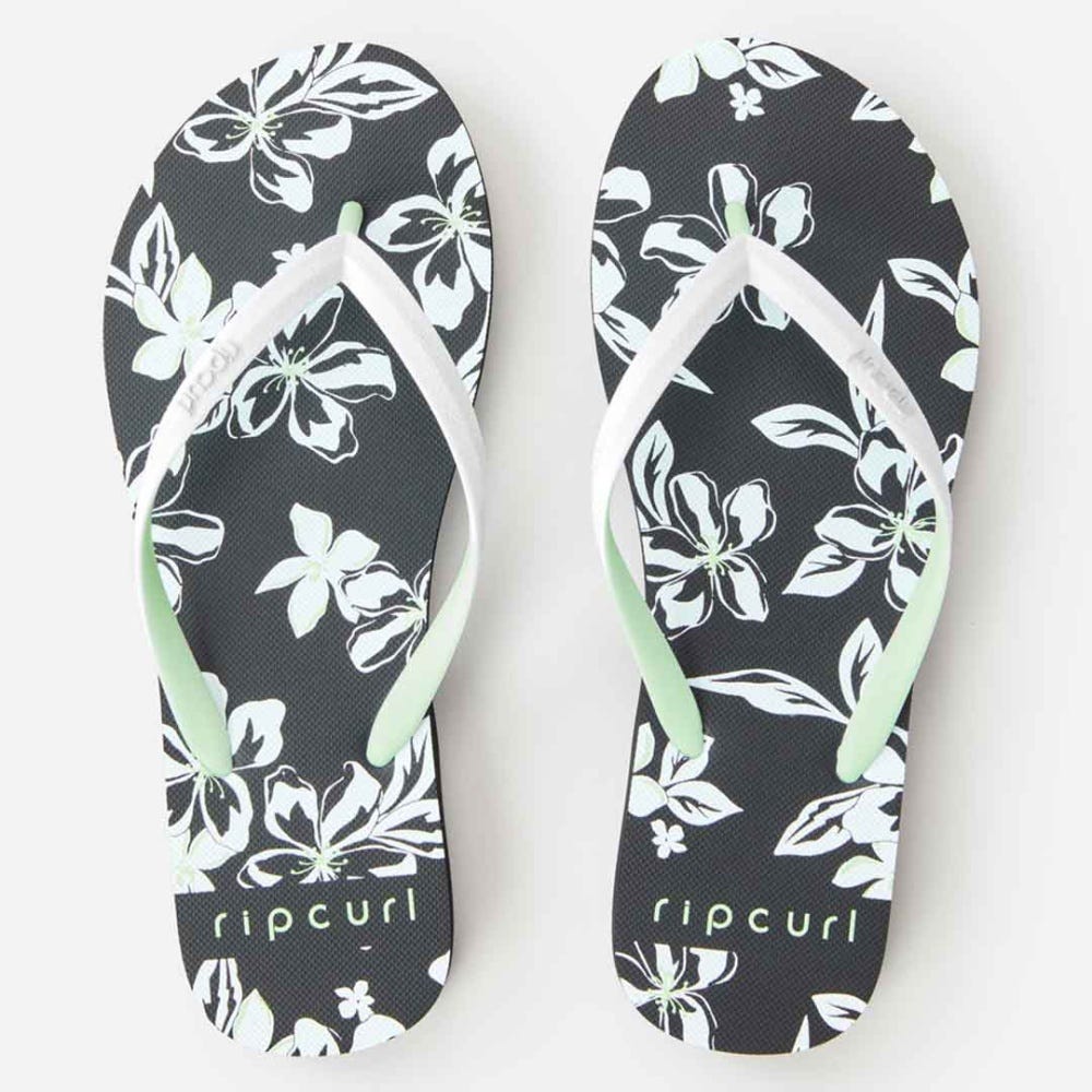 Rip Curl Tiki Tide Flip Flops for Women in Black