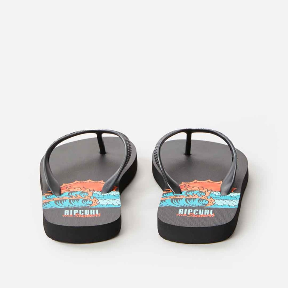 Rip Curl Origins Flip Flops for Boys in Black