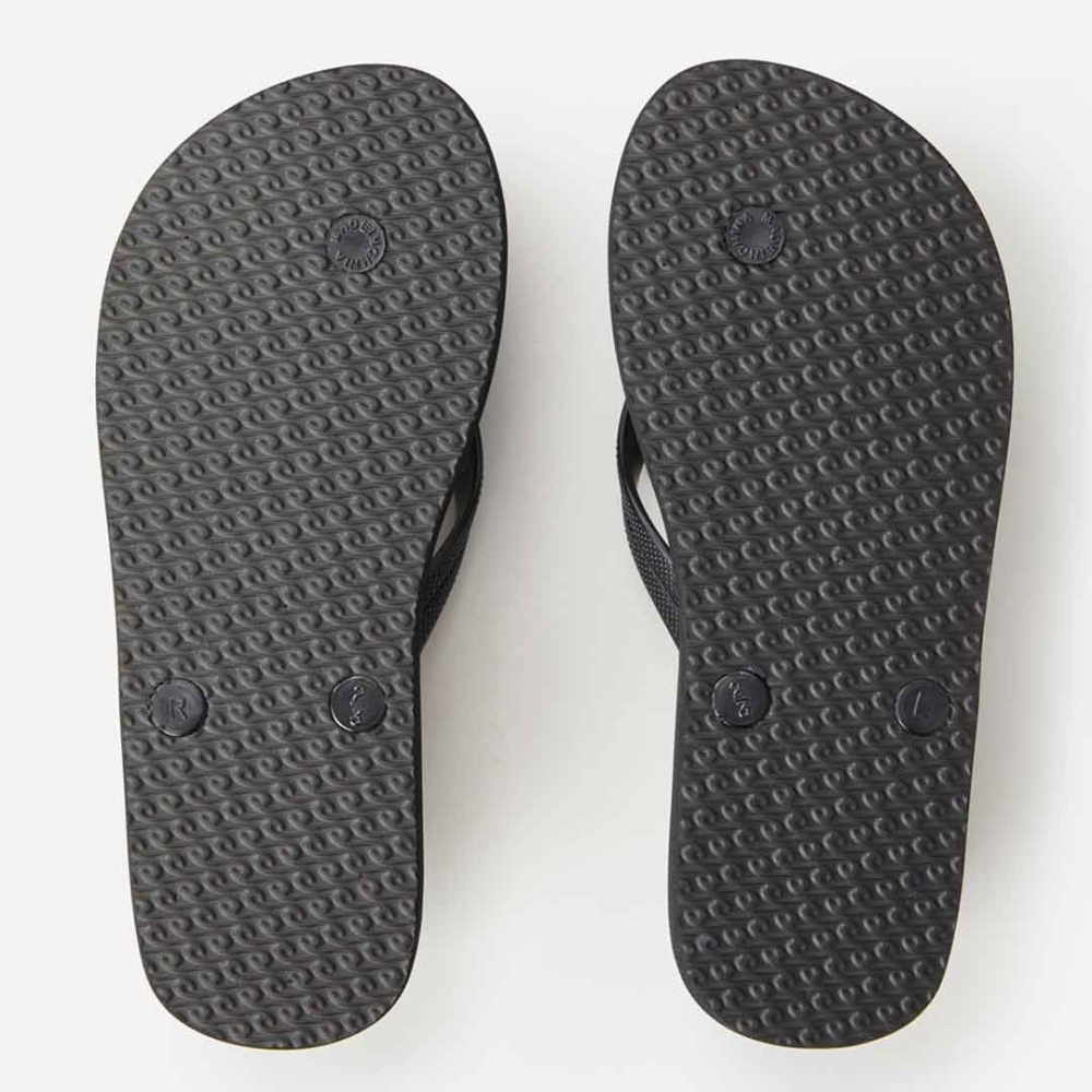 Rip Curl Origins Flip Flops for Boys in Black