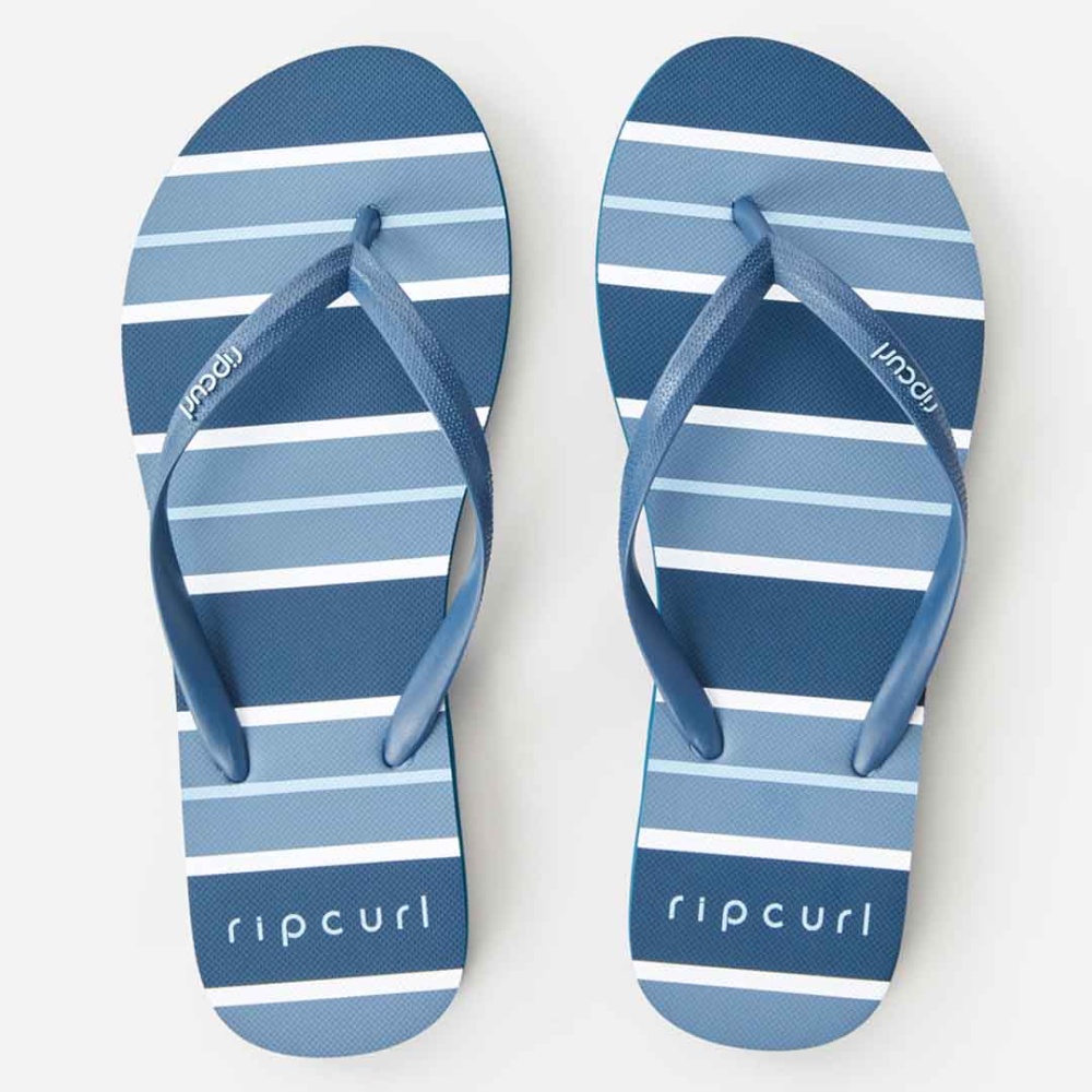 Rip Curl Nomad Stripe Flip Flops for Women in Blue