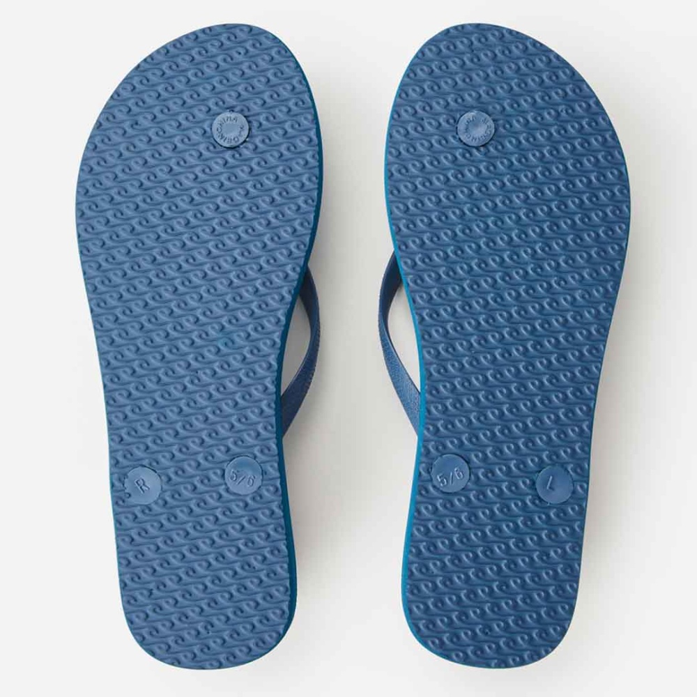 Rip Curl Nomad Stripe Flip Flops for Women in Blue
