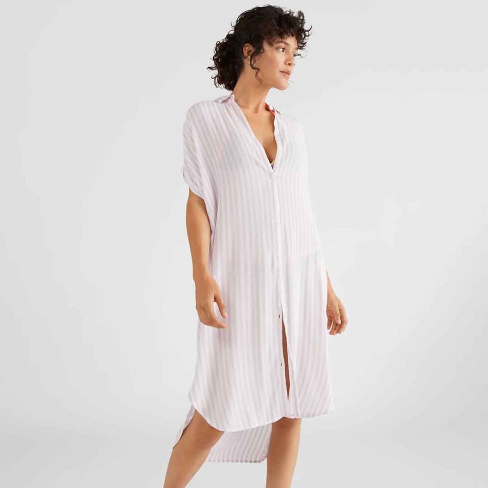 O'Neill Beach Oversized Shirt Dress in Lilac AO 2