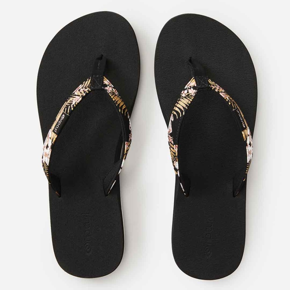 Rip Curl Freedom Flip Flop Sandals for Women in Black/Pink
