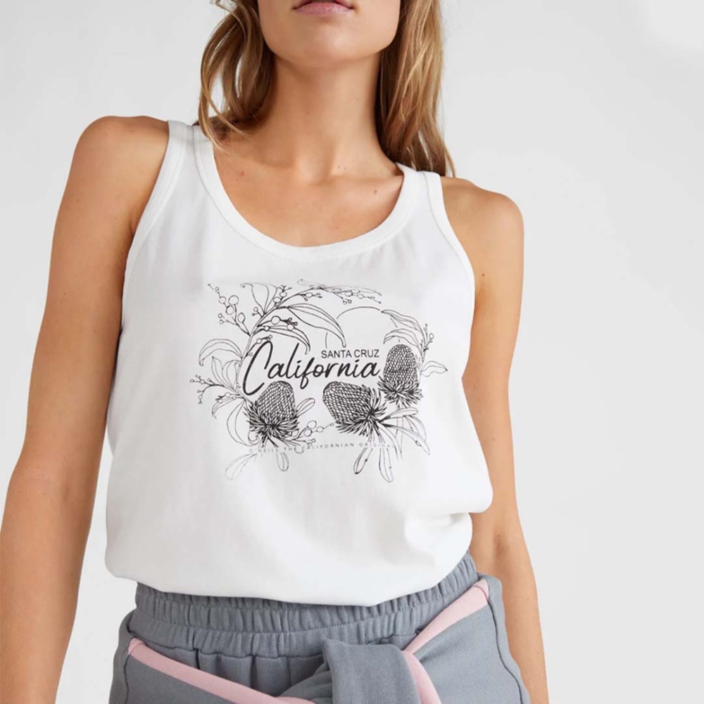O'Neill Global Plumeria Tanktop in Snow White