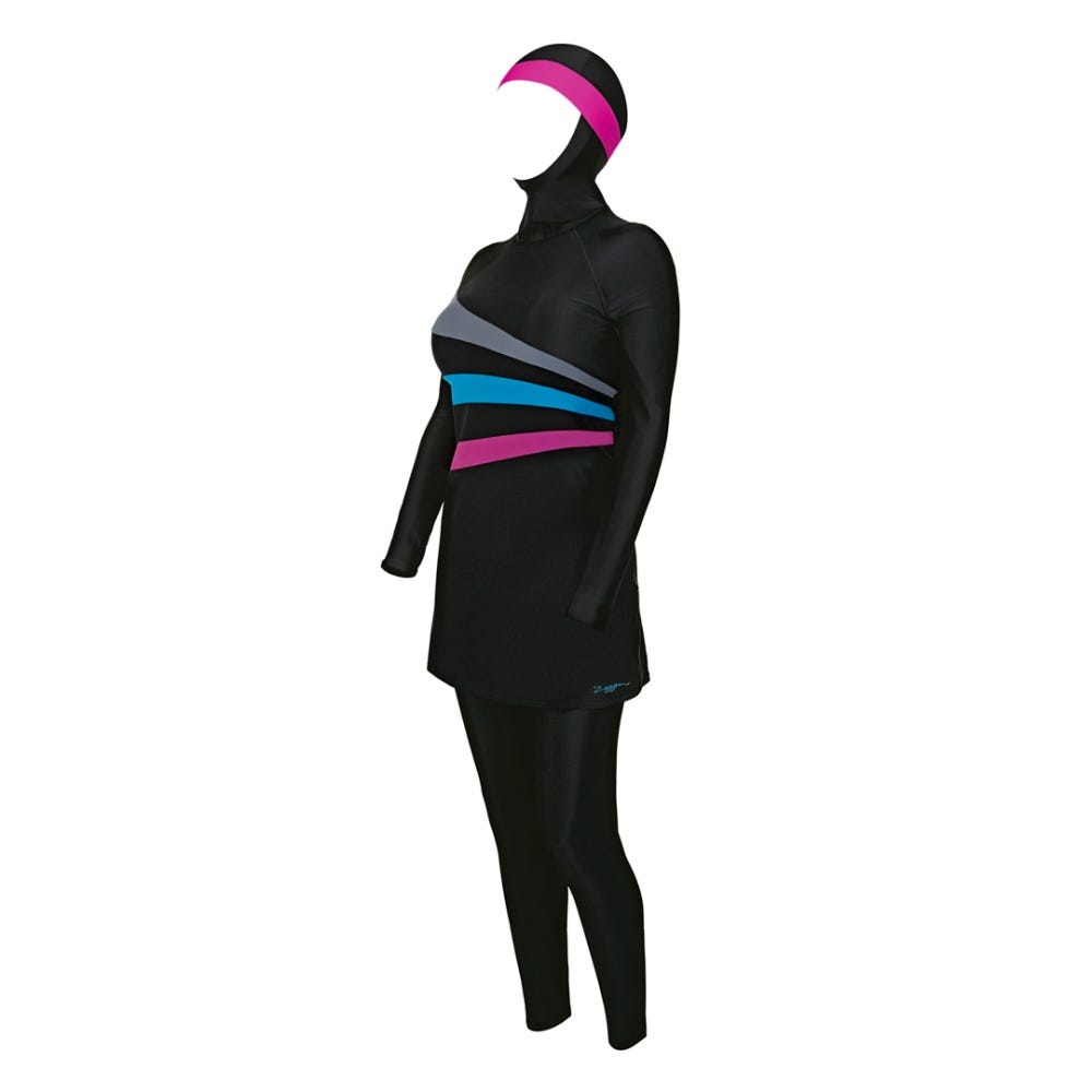 Zoggs Sandon Modesty Swimsuit in Black