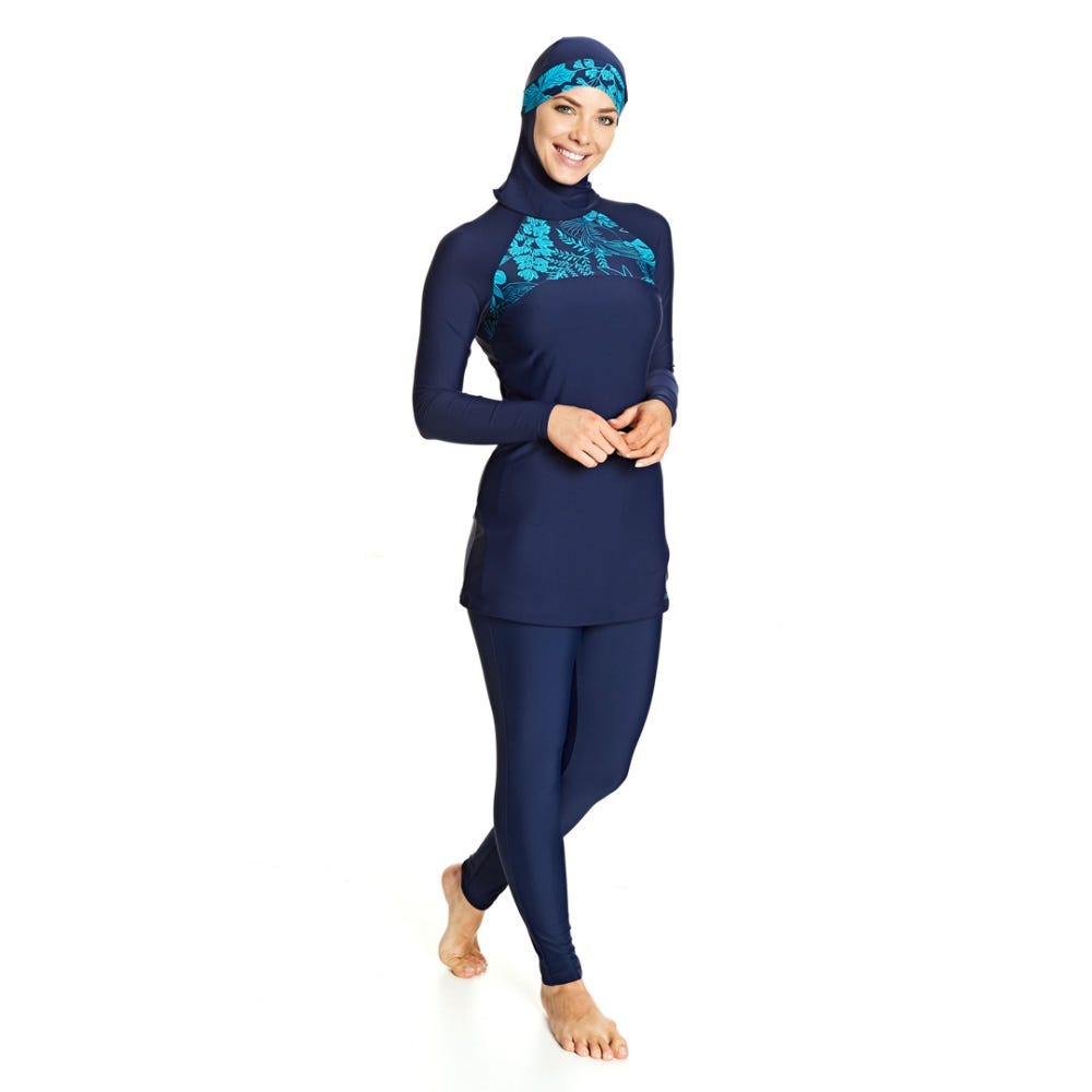 Zoggs Santorini Modesty Swimsuit in Navy