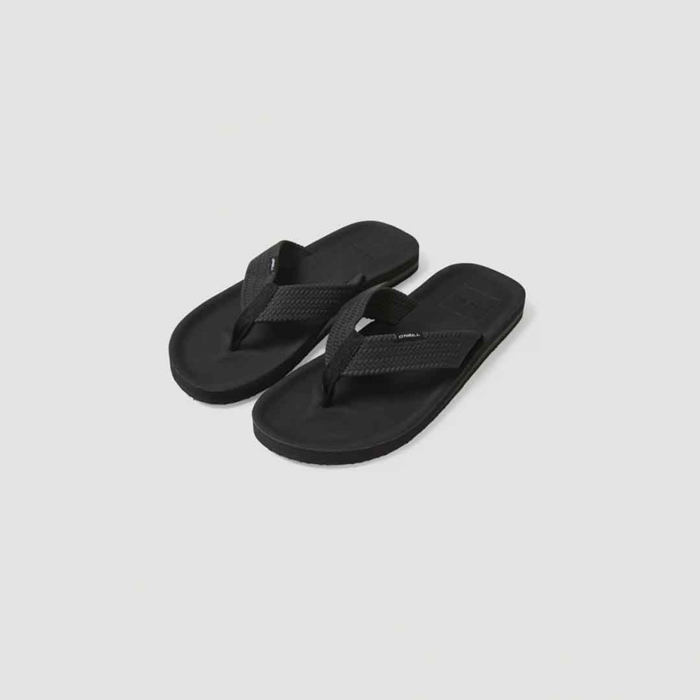 O'Neill Chad Logo Sandals in Black Out