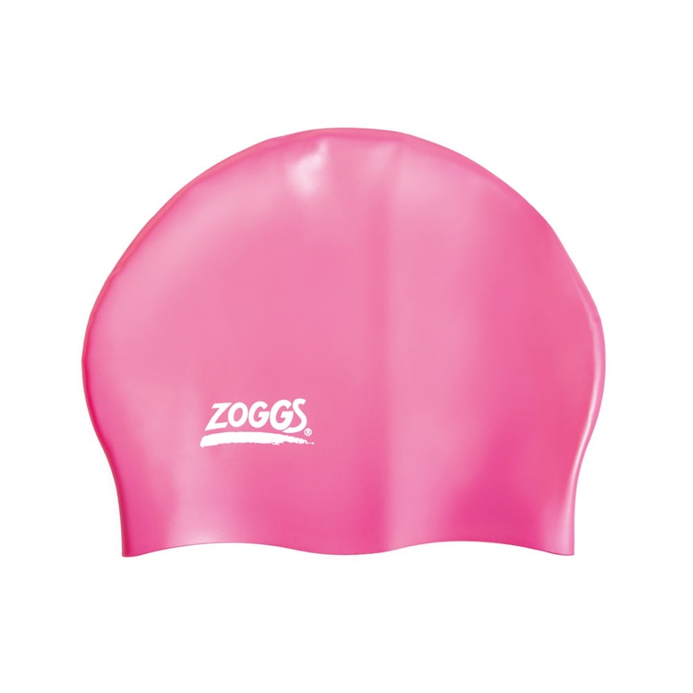 Zoggs Easy Fit Silicone Swimming Cap in Pink