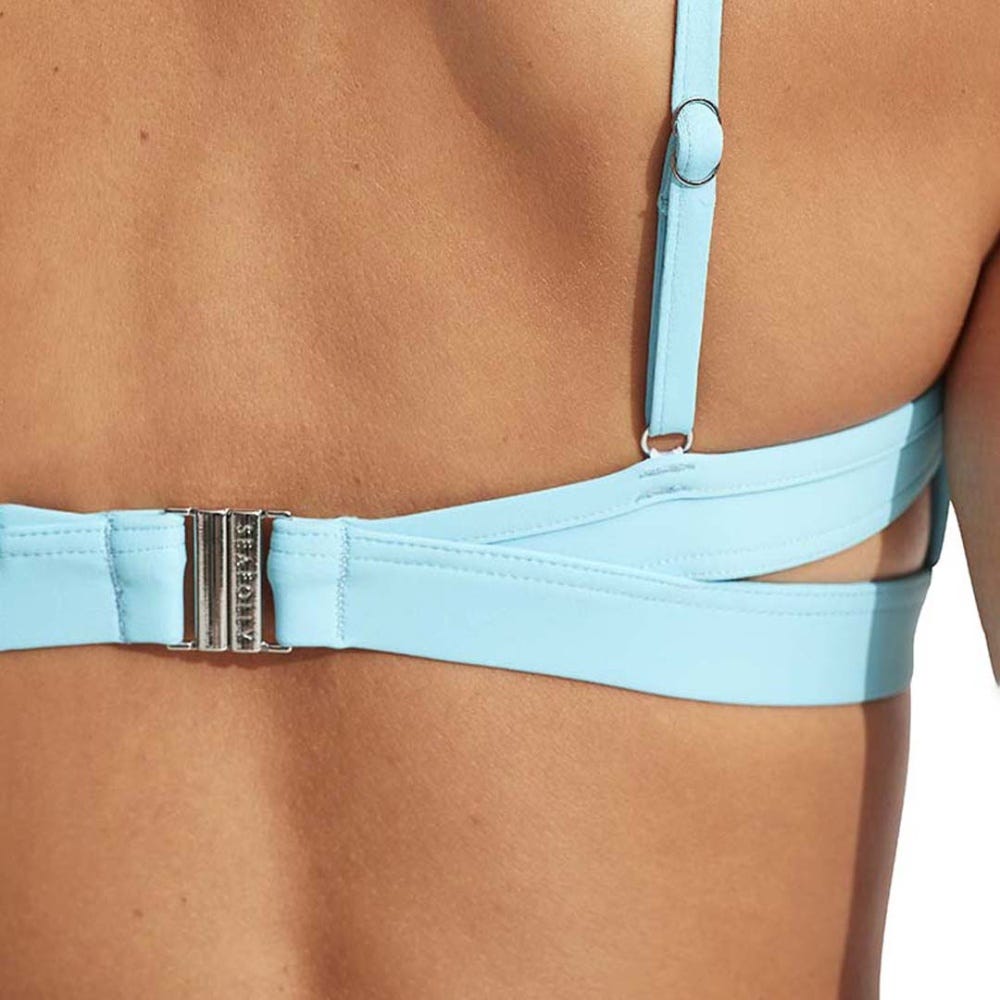 Seafolly Collective Halter Bra Top - Aquamarine