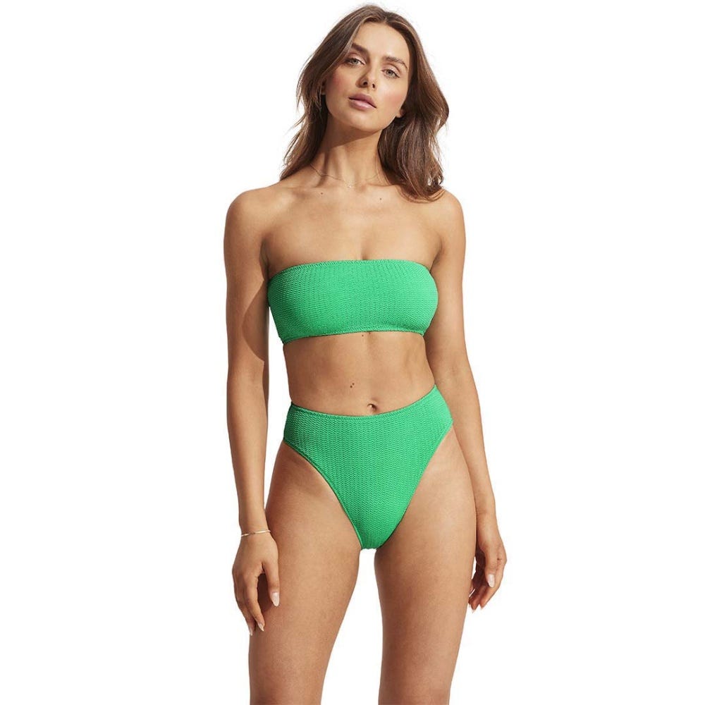 Seafolly Sea Dive High Rise Bottom - Jade