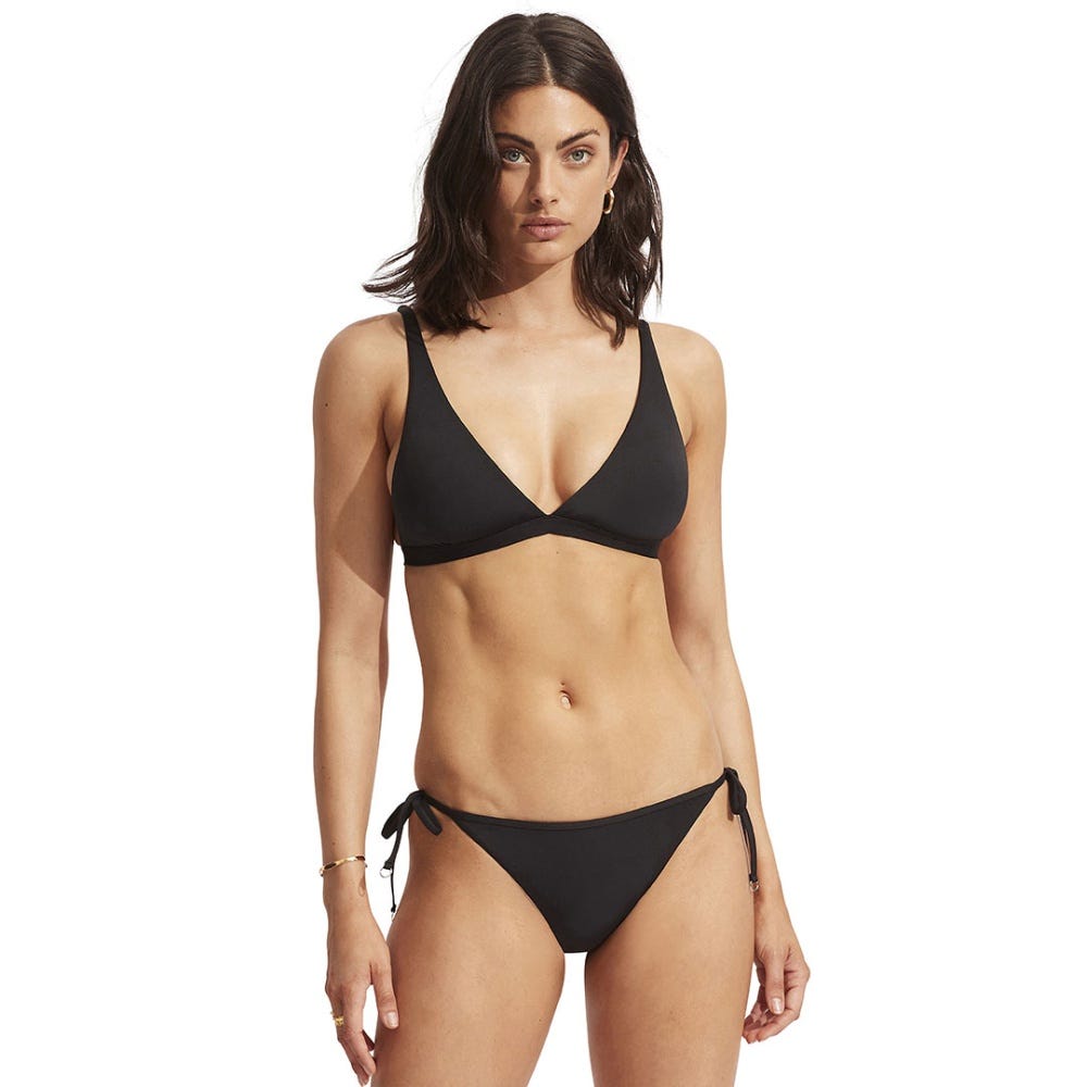 Seafolly Collective Hipster Tie Side Bikini Bottom - Black