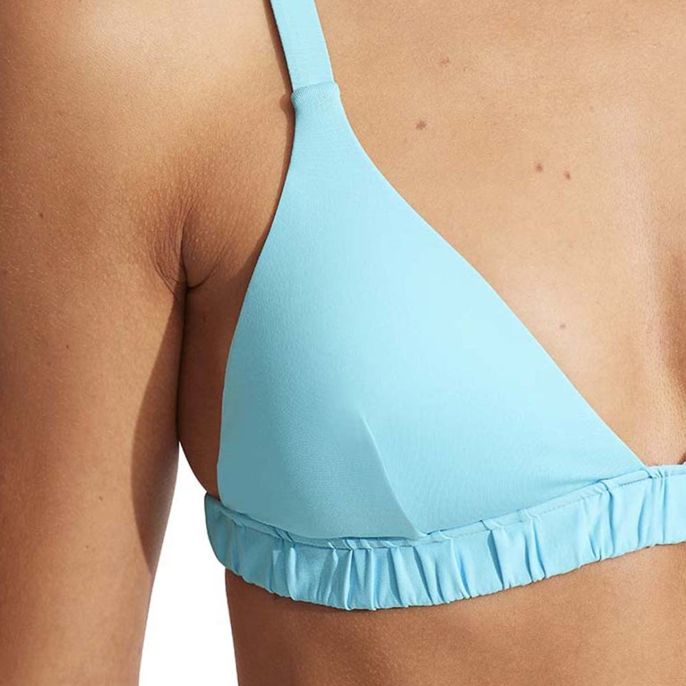 Seafolly Collective Gathered Fixed Tri Bikini Top - Aquamarine