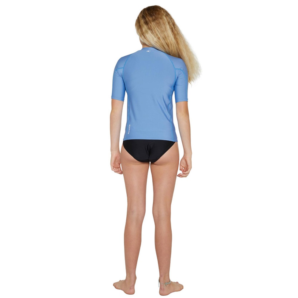 Basic UV Skins Short Sleeve Crew Rash Vest - Kids