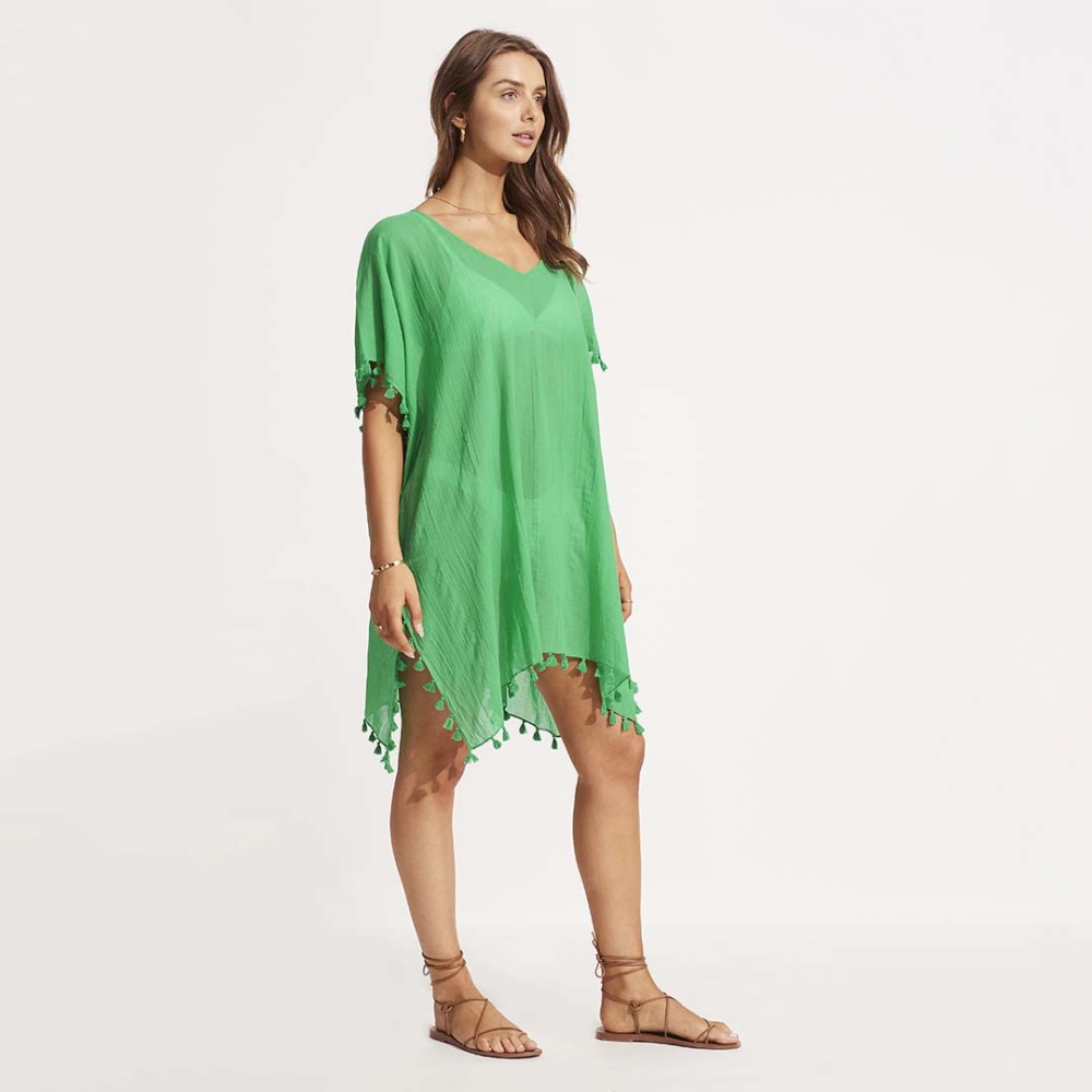 Seafolly Amnesia Kaftan - Green