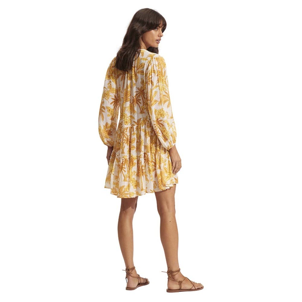 Seafolly Castaway Tier Dress - Tuscan Sun