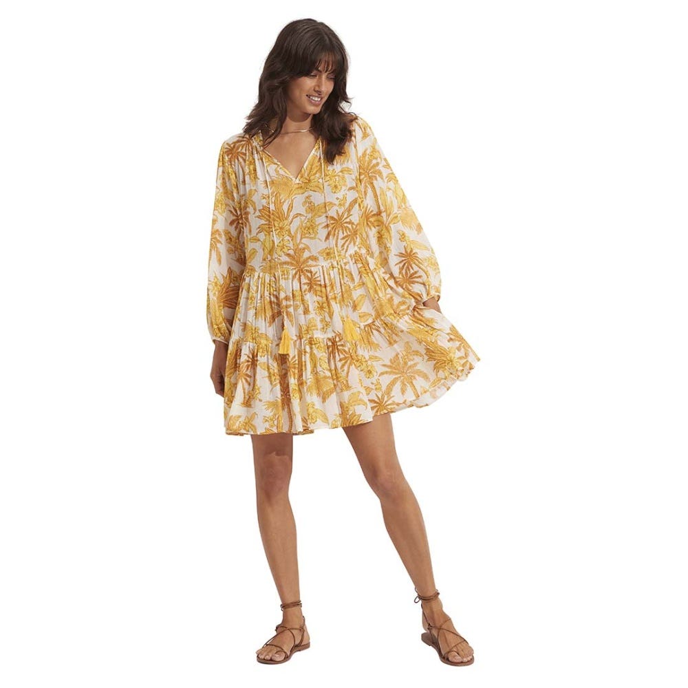 Seafolly Castaway Tier Dress - Tuscan Sun