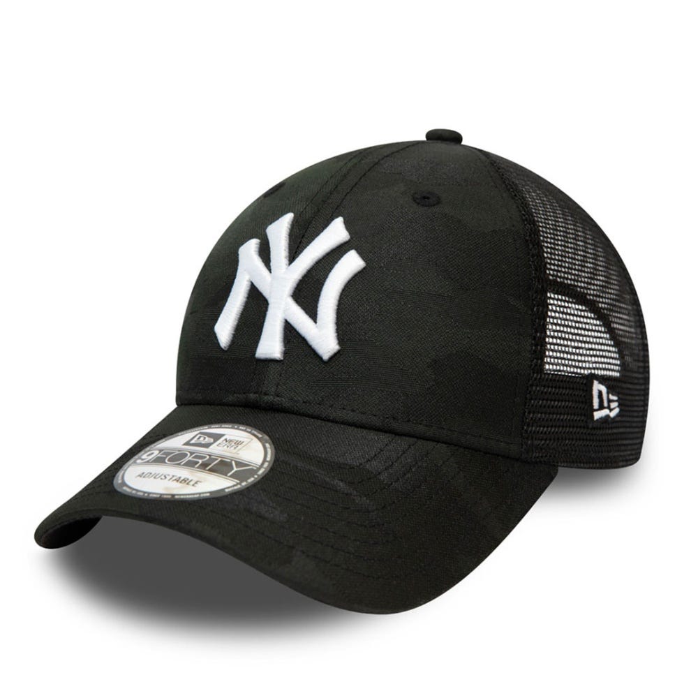 New Era New York Yankees Home Field Camo Black 9Forty Trucker Cap